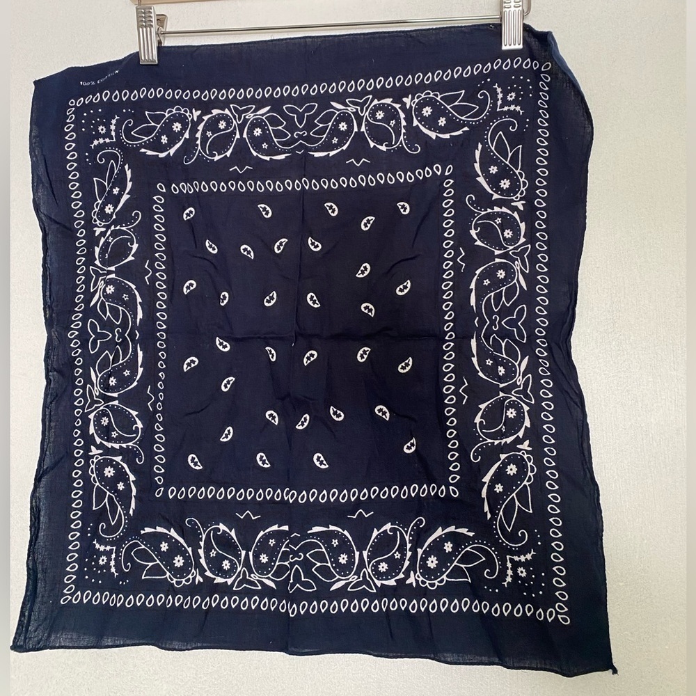 NAVY BLUE 100% Cotton Bandana